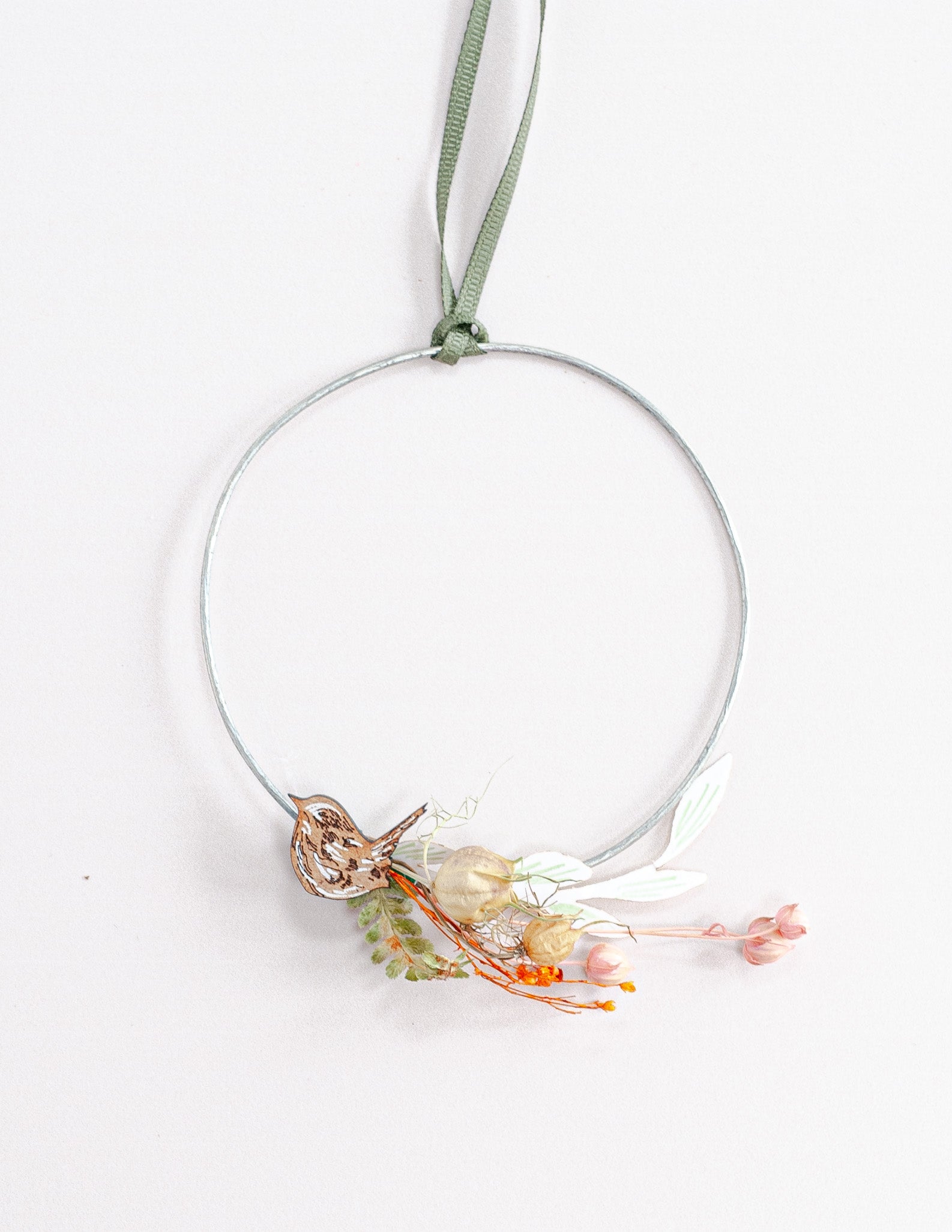 Handmade Wren Foraged Wreath by Lily Faith - Eco-Friendly Seasonal Decor
