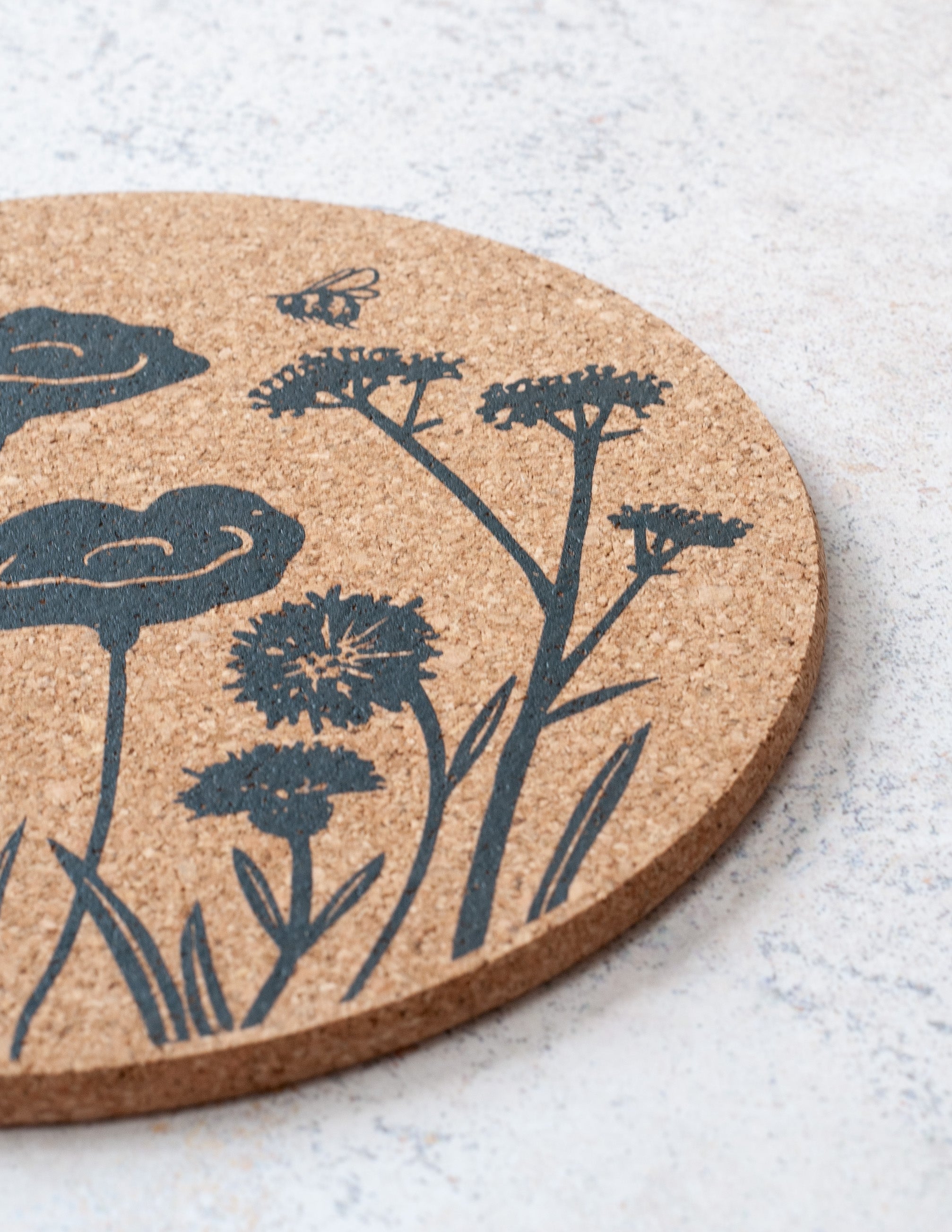 LIGA Wildflower Cork Placemat - Eco-Friendly Table Decor