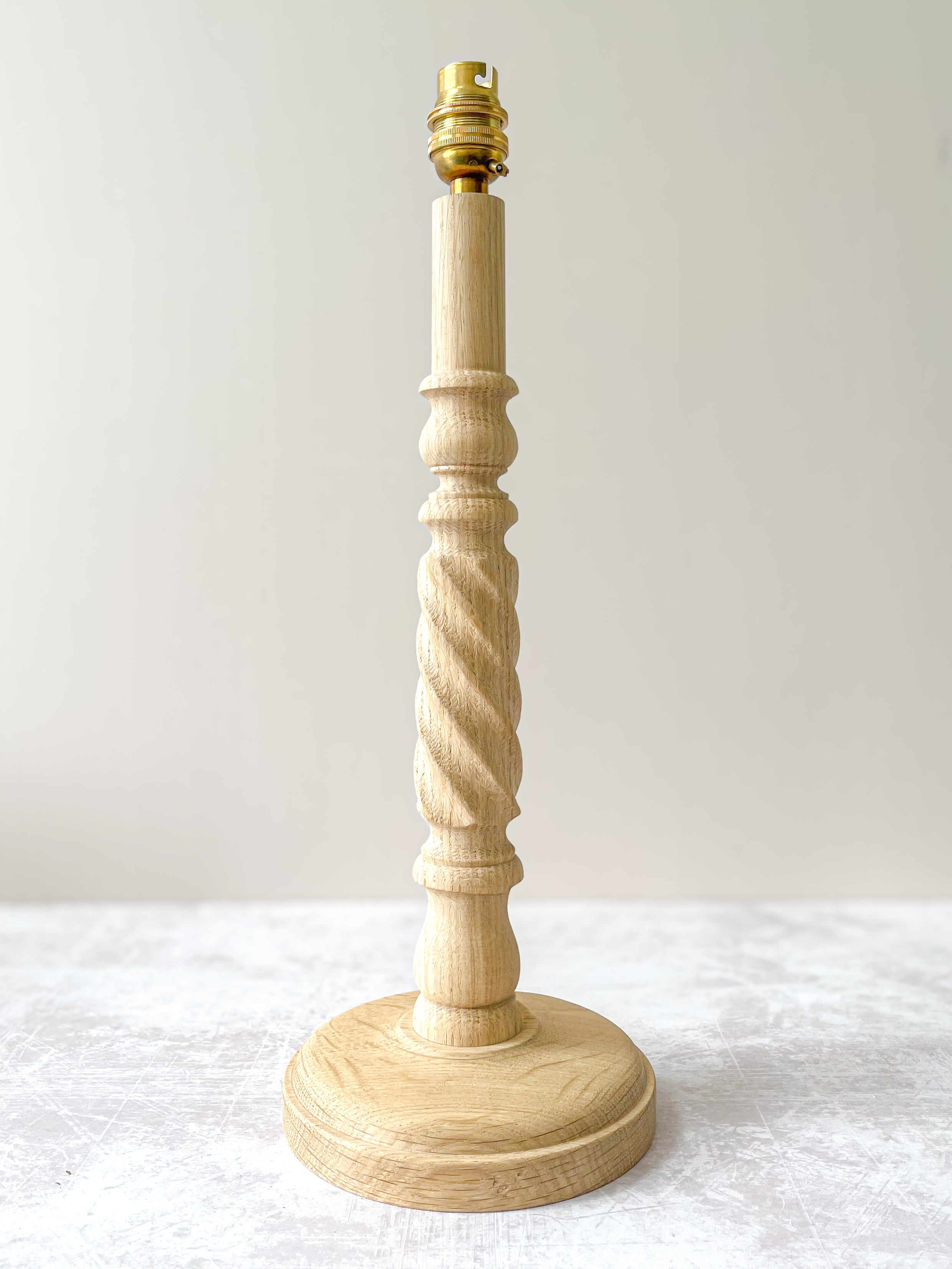 Oak Hand-Turned Lamp Base - just launched!