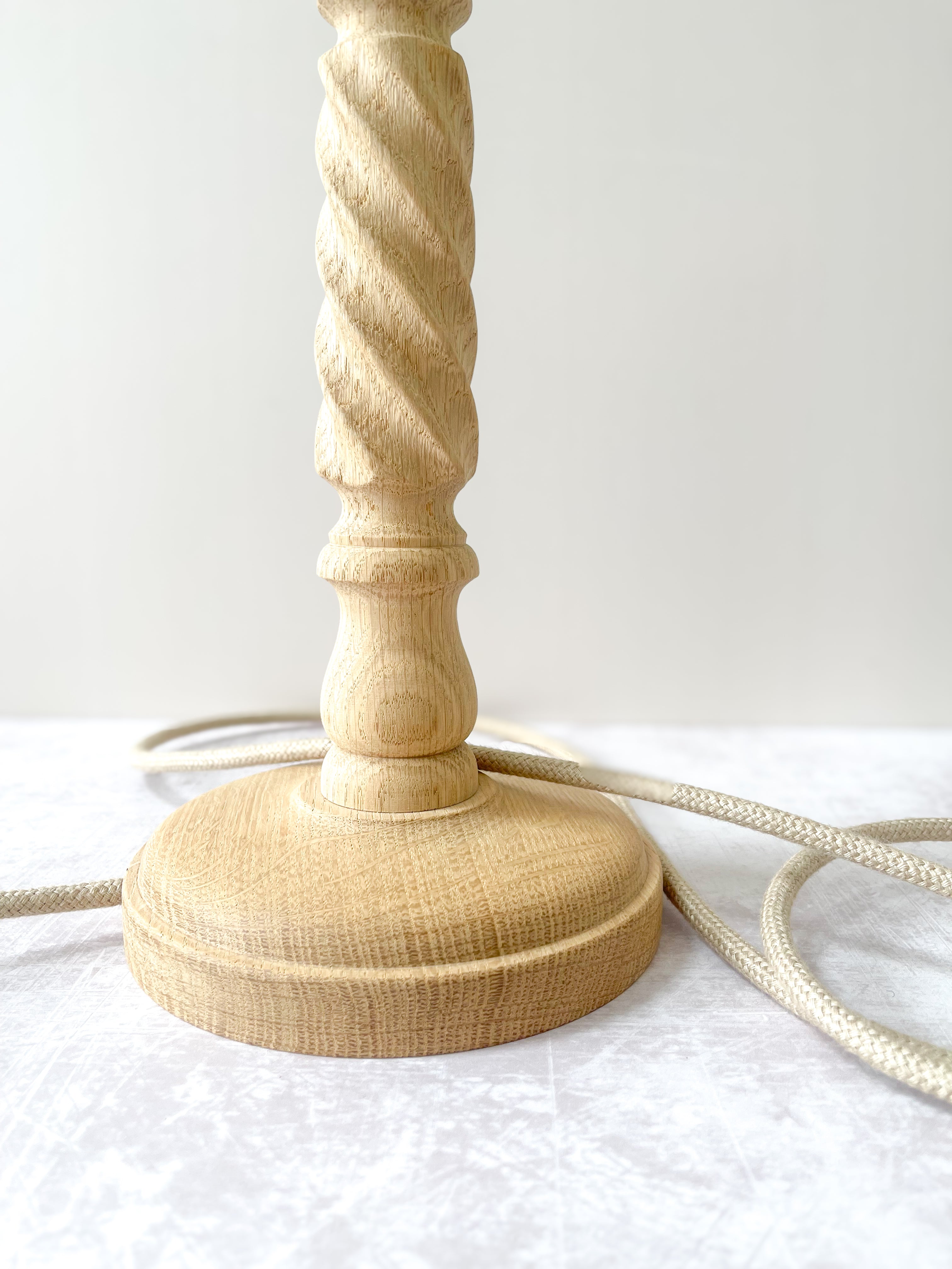 Oak Hand-Turned Lamp Base - just launched!