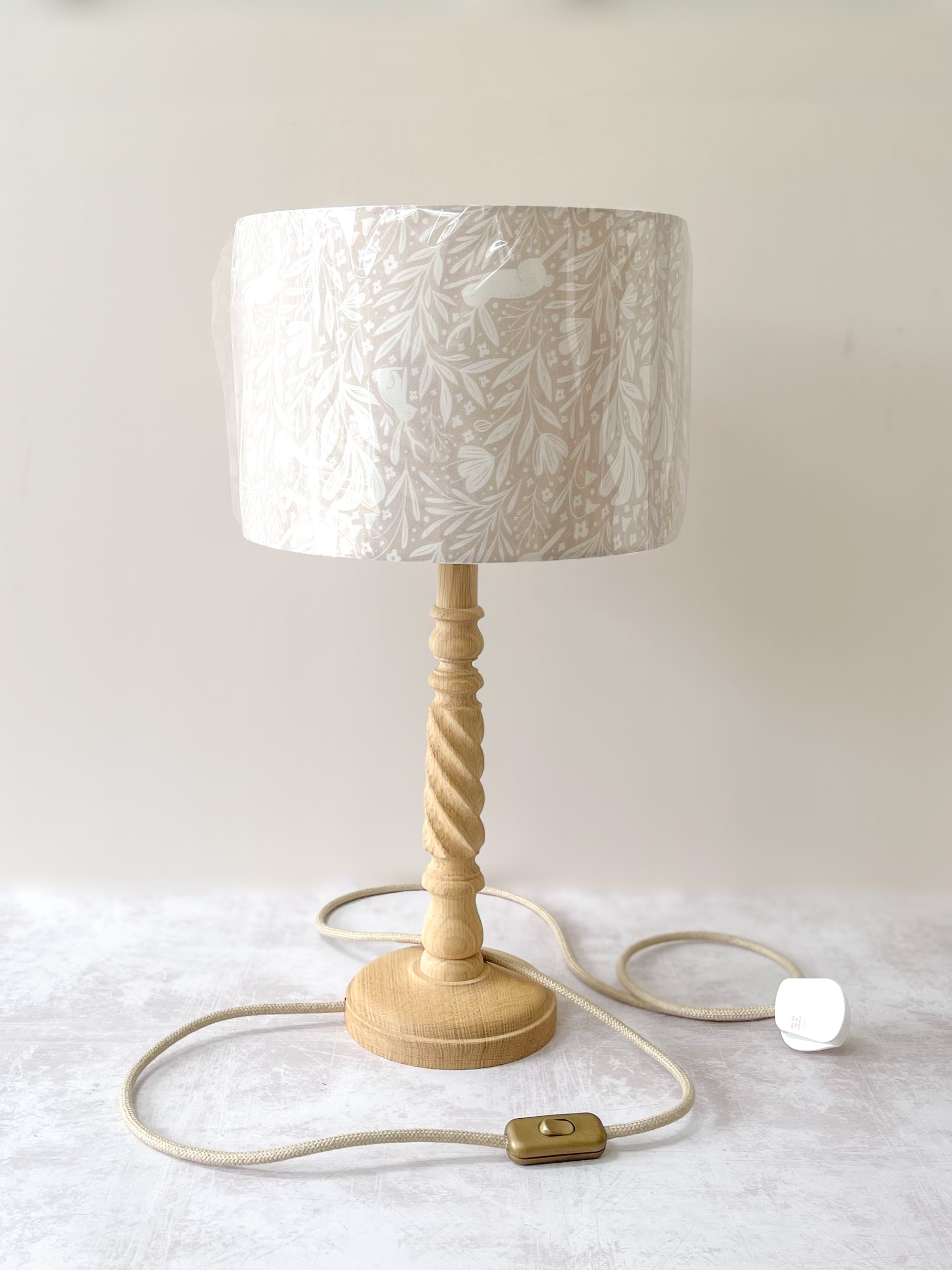 Oak Hand-Turned Lamp Base - just launched!