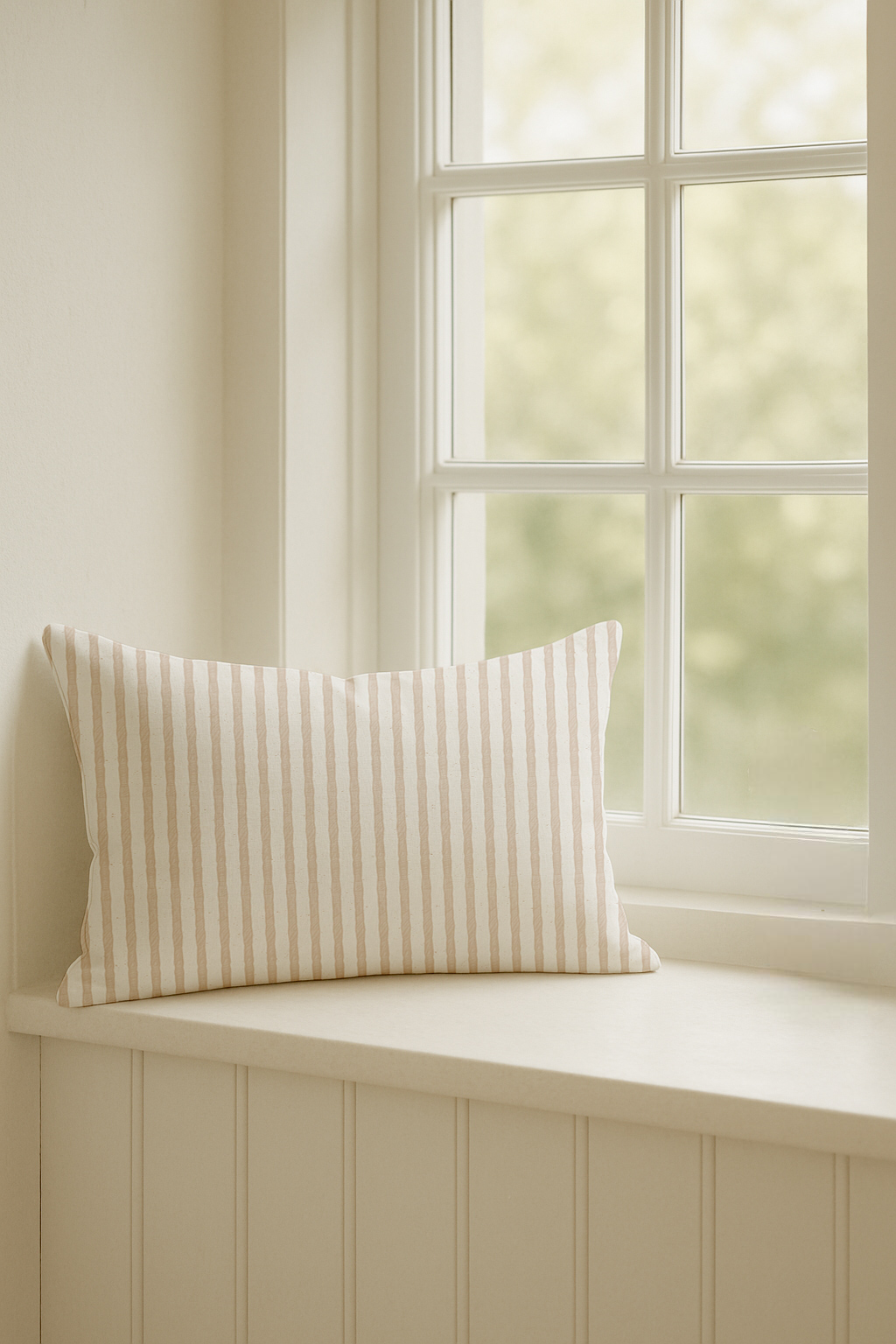 Sampler Blush Stripe Cushion