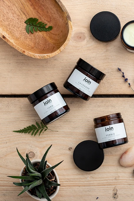 Luxury & Naturally Scented Candle - FERN by Join Handcrafted