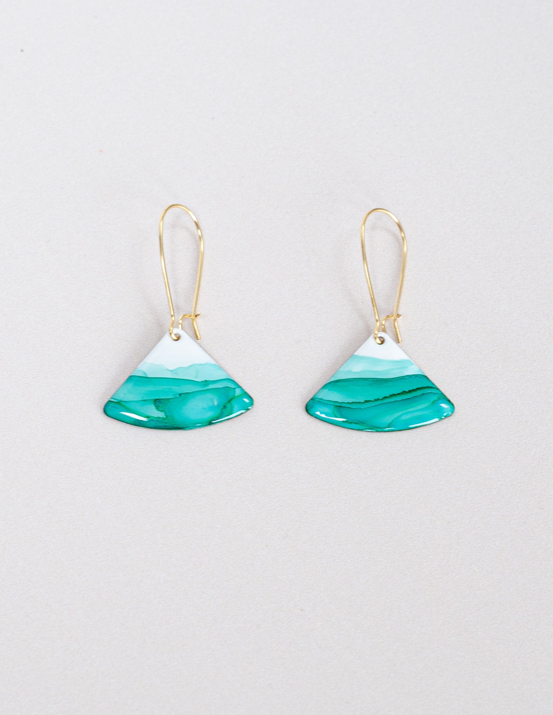 Sea Green Waves Earrings