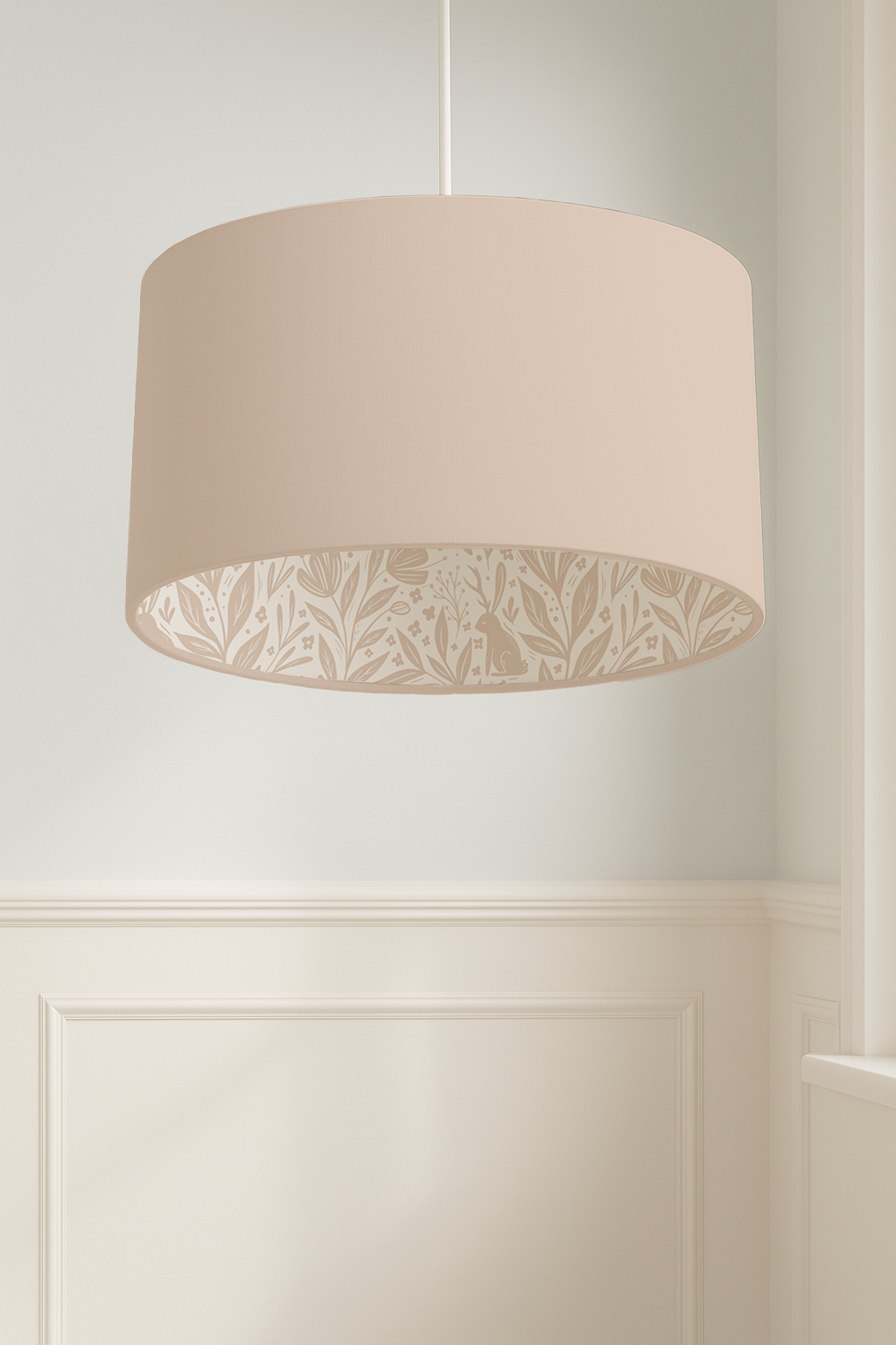 Plain Blush | Enchanted Floor Story-Lined Lampshade