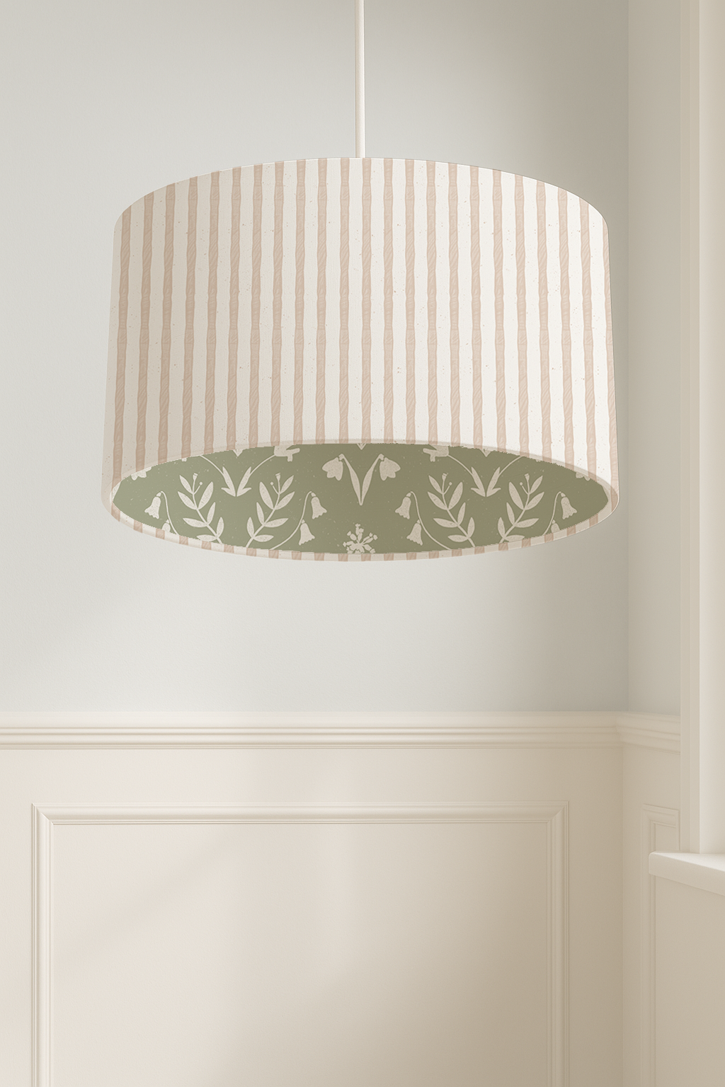 Sampler Stripe | Woodland Wake Story-Lined Lampshade