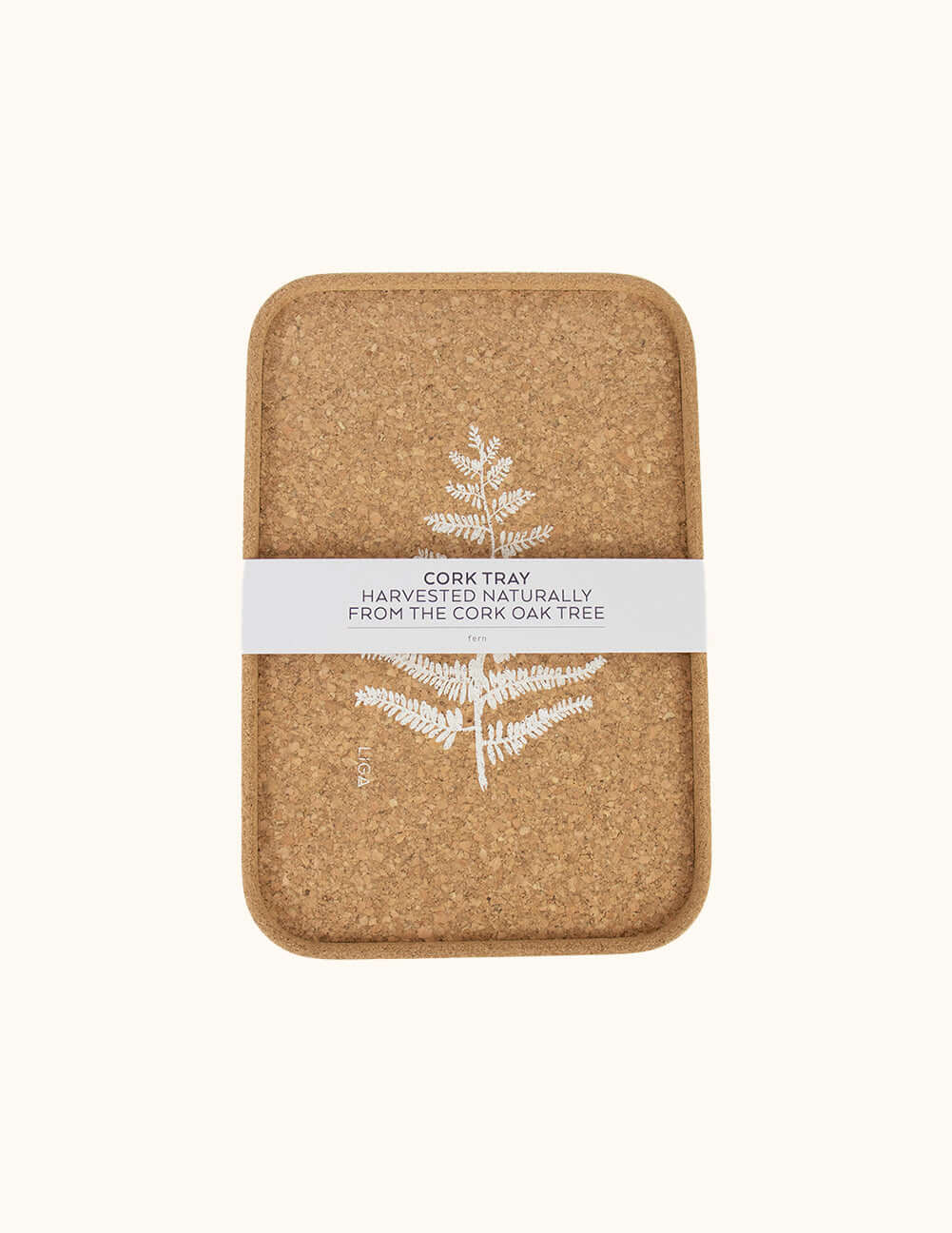 LIGA Fern Cork Tray - Sustainable Eco-Friendly Homeware