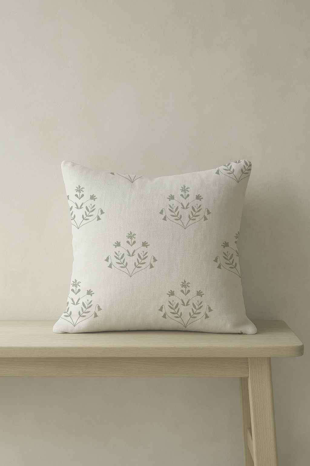 Garden Rising – Green Floral with Striped Back | Hills & Hedgerows UK
