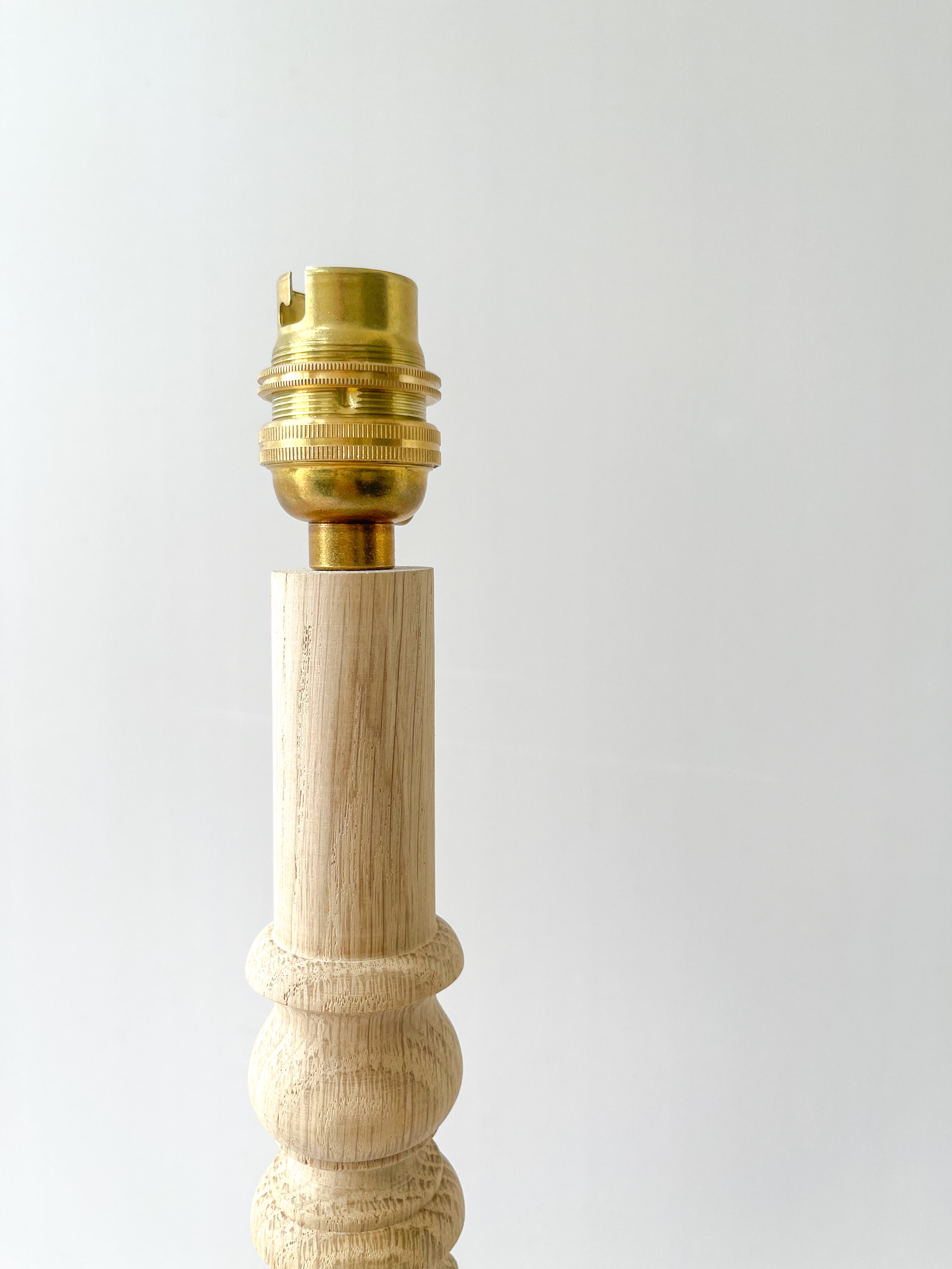 Oak Hand-Turned Lamp Base - just launched!