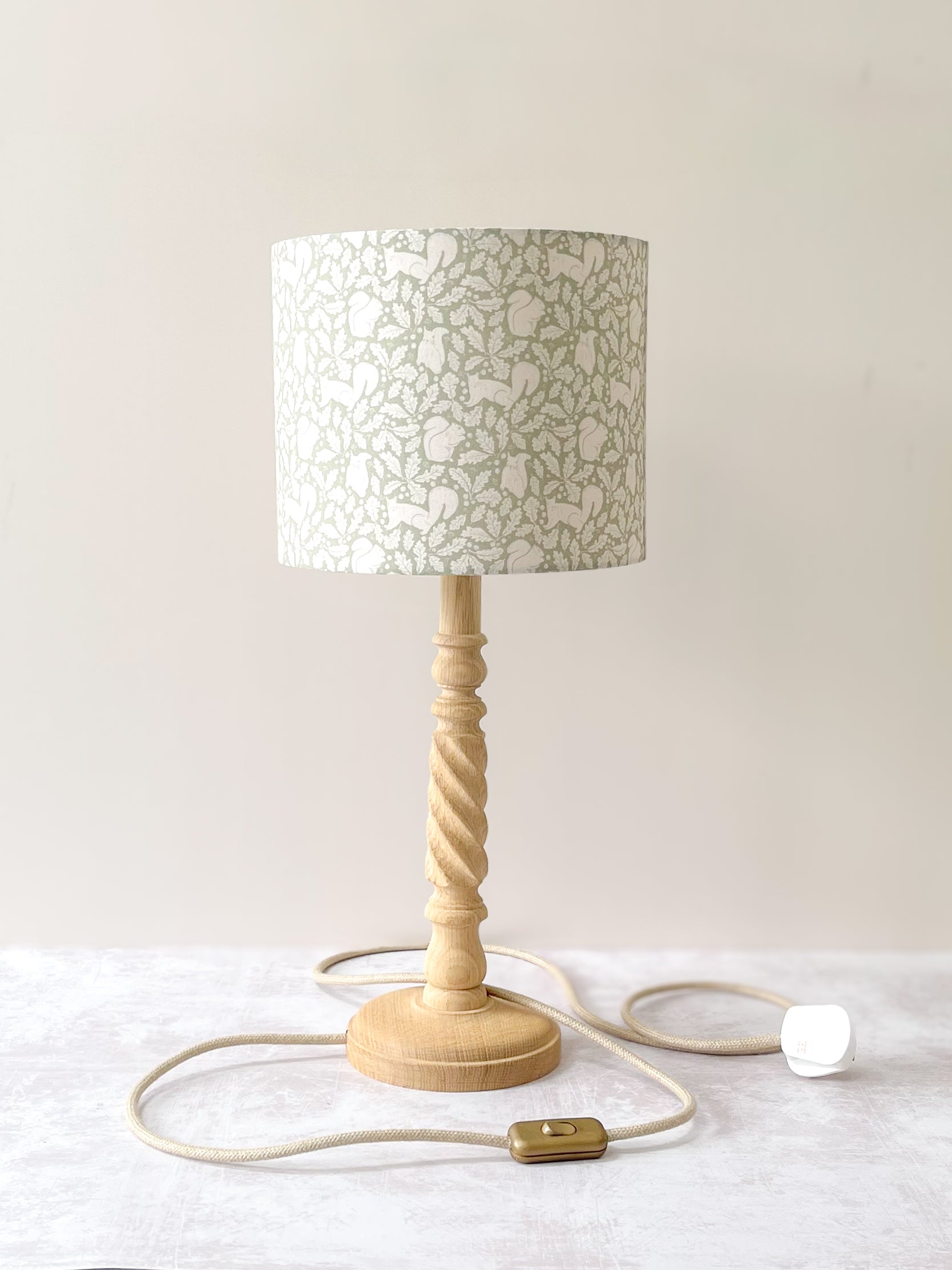 Oak Hand-Turned Lamp Base - just launched!