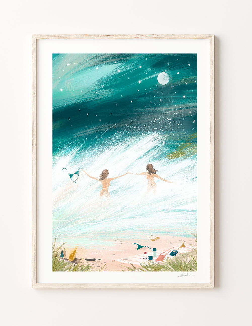 Wild Swimmers. Illustrated Print